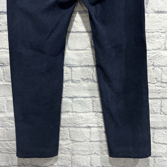 Brooks Brothers 346 Pants Men Blue Cotton Corduroy Chino Straight Leg Size 34X32 - Picture 7 of 12